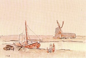 Boat On A Channel — Pablo Picasso