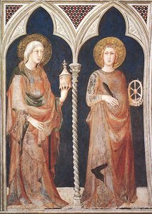 St Mary Magdalene And St Catherine Of Alexandria — Simone Martini