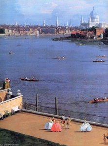 Etto View On The Thames Sun — Canaletto