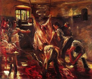 In The Slaughter House — Lovis Corinth