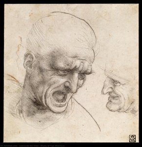 Study Of Two Warriors — Leonardo Da Vinci