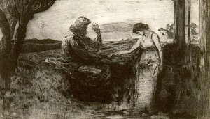 Christ And The Samaritan — Max Klinger