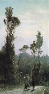 Italian Landscape With A Peasant — Vasily Dmitrievich Polenov