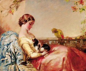 The Lap Dog — Alfred Joseph Woolmer