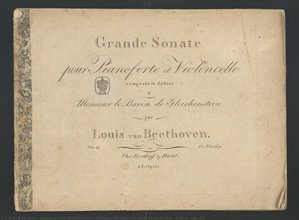 Sonate für Klavier und Violoncello (A-Dur) op. 69