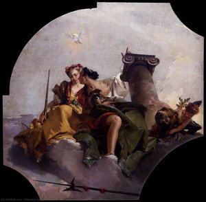 Fortitude And Justice — Giambattista Tiepolo, Rococo Style
