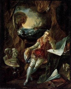Self-portrait In The Studio — Luis Paret Y Alcázar, Rococo Visionary