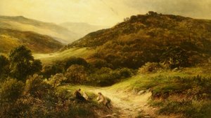 A Sandy Road Near Grundleford Bridge Derbyshire — George Turner