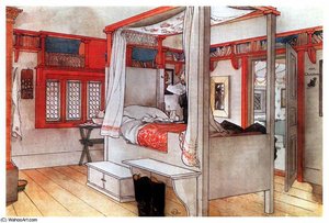 Papas Bedroom — Carl Larsson