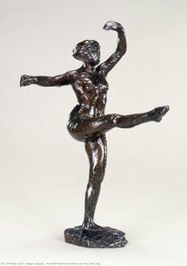 Fourth Position Front, On The Left Leg — Edgar Degas