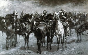Cavalry In An Arizona Sandstorm — Frederic Remington