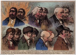 Dublures Of Characters — James Gillray