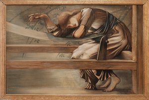 Study For The Garden Court — Edward Coley Burne-jones