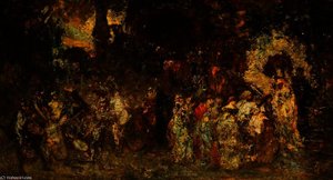 A Garden Fête — Adolphe Joseph Thomas Monticelli