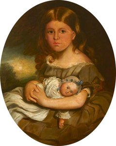 Lady Georgina Mary Louisa Moreton, Holding A Doll — Sir Francis Grant