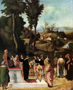 Moses' Trial By Fire — Giorgione, High Renaissance