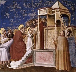 No. 8 Scenes From The Life Of The Virgin: 2. Presentation Of The Virgin In The Temple — Giotto Di Bondone