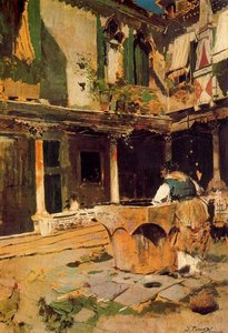 Venetian Corner — Ignacio Pinazo Camarlench