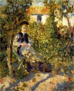 Nini In The Garden, Philadelphia Museum Of A — Pierre-auguste Renoir, Impressionism