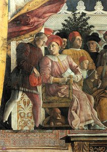 Camera Degli Sposi (detail 3) - — Andrea Mantegna, Renaissance