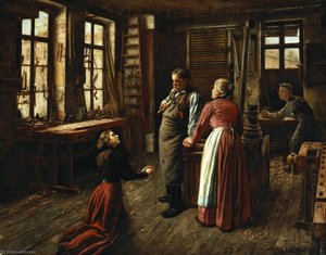 English A Father's Dilemma — Carl Johann Spielter