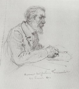 Portrait Of A. P. Bogolyubov — Vasily Dmitrievich Polenov, Contemporary Realism