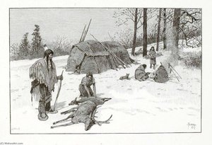 Indian Hunting Scene — Henry Wolf