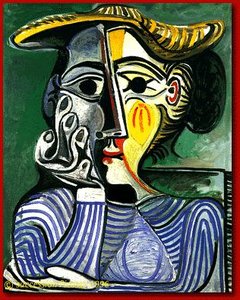 Woman With Yellow Hat (jacqueline) — Pablo Picasso, Surrealism