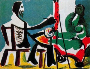 The Painter And His Model 20 — Pablo Picasso, Cubist Fragmentation