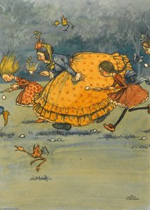 The Egg And Spoon Race — William Heath Robinson