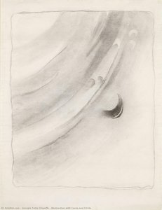 Abstraction With Curve And Circle — Georgia O'keeffe