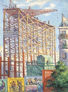 Scaffolding And Posters — Maximilien Luce