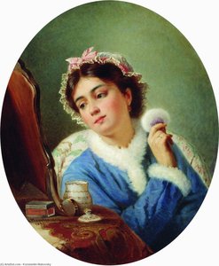 By The Toilet — Konstantin Yegorovich Makovsky