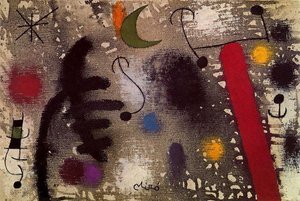 Pareja De Amantes En La Noche — Joan Miró
