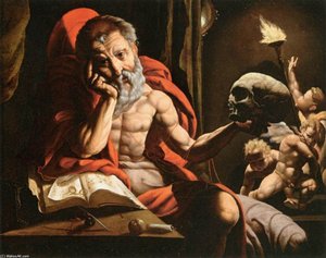 St Jerome Meditating