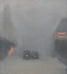 Passing Trams — Clarice Beckett