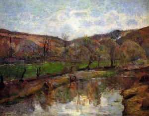 Aven Valley, Upstream Of Pont-aven — Eugène Henri Paul Gauguin, Post-impressionism