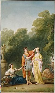 Amant Couronnant Sa Maitresse — Joseph Marie Vien