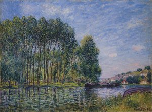 Spring On The Loing River — Alfred Sisley