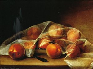 Fruit Piece with Peaches Covered by a Handkerchief (also known as Covered Peaches)