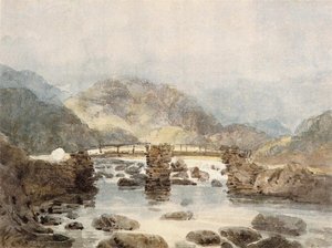 Bridge Near Beddgelert (snowdonia) — Thomas Girtin