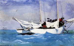 Key West, Hauling Anchor — Winslow Homer, American Landscape Painting