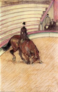 At The Circus Dressage — Henri De Toulouse-lautrec