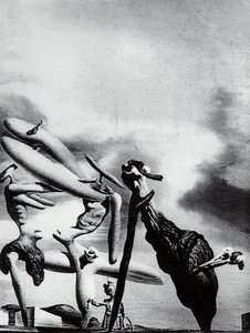 Cannibalism Of The Praying Mantis Of Lautreamont, 1934 — Salvador Dalí, Surrealist Style