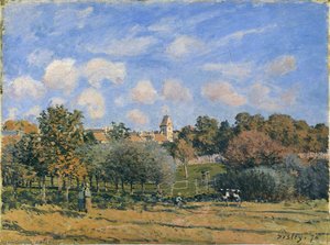 Church At Noisy Le Roi In Autumn — Alfred Sisley