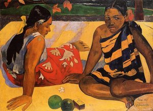 Parau Api (also Known As What News) — Eugène Henri Paul Gauguin, Post-impressionism