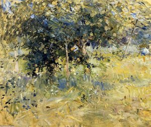 Willows In The Garden At Bougival — Berthe Morisot