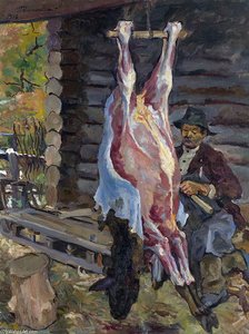 Carcase Of Calf — Pyotr Konchalovsky