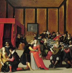 Scene Galante Or The Five Senses — Louis De Caullery
