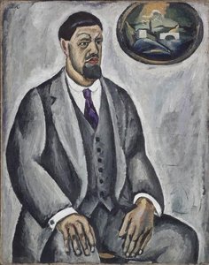 Self-portrait In Gray — Pyotr Konchalovsky